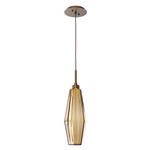 Aalto Pendant - Flat Bronze / Optic Ribbed Bronze