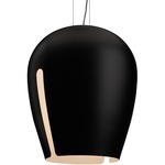 Zita Pendant - Black Outer/White Inner