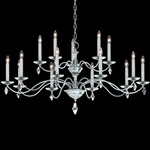 Modique Two Tier Chandelier - Polished Silver / Heritage Crystal