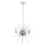 Pulsar Chandelier - Chrome / Clear