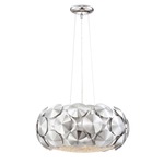 Crown Chrome Pendant - Chrome / Crystal