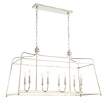 Sylvan Linear Chandelier - Polished Nickel