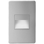 Bella Rectangle Outdoor Step Light - Brushed Aluminum