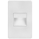 Bella Rectangle Outdoor Step Light - White