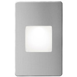 Bella Rectangle Outdoor Step Light - Brushed Aluminum