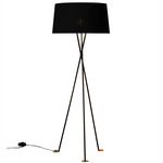 Tripode G5 Floor Lamp - Black / Black Ribbon