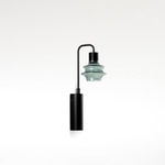 Drip/Drop Wall Sconce - Ebony Black / Green Glass