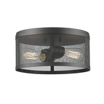 Meshsmith Ceiling Flush Light - Bronze