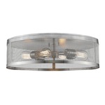 Meshsmith Ceiling Flush Light - Brushed Nickel