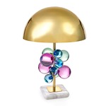 Globo Table Lamp - Multi Colored Acrylic Spheres / Brass