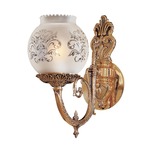 Signature N801901 Wall Light - Antique Classic Brass / Frosted