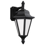 Brentwood Outdoor Wall Lantern - Black / White