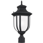 Childress Outdoor Post Light - Black / Satin Etched