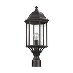 Sevier Outdoor Post Light - Antique Bronze / Clear