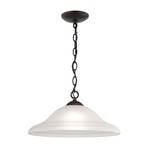 Conway Pendant - Oil Rubbed Bronze / White Glass