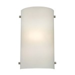 Signature 5161 Wall Light - Brushed Nickel / White