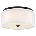 Studio 5 Ceiling Light Fixture - Painted Bronze / White