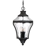 Libre Outdoor Pendant - Black / Clear Water Glass