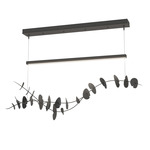Lily Linear Pendant - Natural Iron / Black