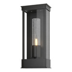 Portico Outdoor Wall Sconce - Coastal Black / Seeded Clear