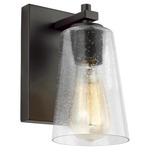 Mercer Wall Light - Oil Rubbed Bronze / Clear Seeded