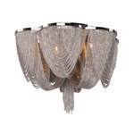 Chantilly Ceiling Flush Light - Polished Nickel / Nickel