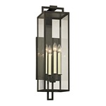 Beckham Outdoor Wall Light - Forged Iron / Clear