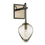 Brixton Wall Light - Gunmetal / Clear