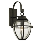 Bunker Hill Outdoor Wall Light - Vintage Bronze / Clear Seeded