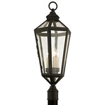 Calabasas Outdoor Post Light - Vintage Bronze / Clear