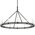 Sutton Chandelier - Textured Black