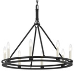 Sutton Chandelier - Textured Black