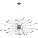 Andromeda Chandelier - Polished Nickel / Clear