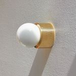 Architectural Collection S60 Surface Mount - Brass / Opal