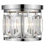 Mersesse Round Ceiling Light - Chrome / Crystal