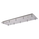 Multi-Light 10-Port Linear Canopy - Chrome