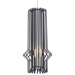 Syrma Mini Monopoint Pendant - Satin Nickel / Matte Black