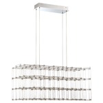 Linwood Rectangular Chandelier - Chrome