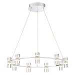 Netto Chandelier - Chrome / Clear