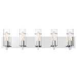 Pista Bathroom Vanity Light - Chrome / Clear