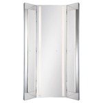 Tri-Fold LED Mirror - Chrome