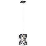 Moorgate Pendant - Black / Clear