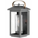 Atwater 120V Outdoor Wall Sconce - Ash Bronze / Clear Seedy