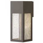 Rook Outdoor Wall Light - Bronze / Clear Seedy