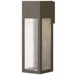 Rook Outdoor Wall Light - Bronze / Clear Seedy