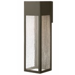 Rook Outdoor Wall Light - Bronze / Clear Seedy