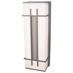 Tuxedo Outdoor Wall Light - Satin / Acrylic