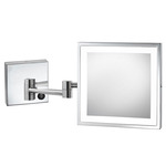 Elixir Wall Mount Makeup Mirror - Polished Stainless / Mirror