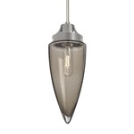 Sulu Mini Pendant - Satin Nickel / Smoke Bubble