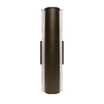 Espada Outdoor Wall Light - Bronze / Clear Bubble